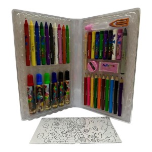 ESTOJO COM 48 PEÇAS TRANSPARENTE