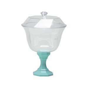 TAÇA C/TAMPA VERDE CANDY