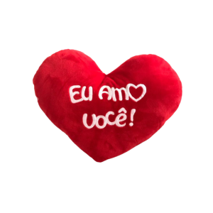 ALMOFADA DE CORAÇÃO - EU AMO VOCÊ - MÉDIA