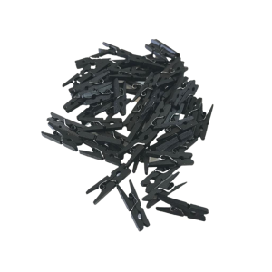 MINI PRENDEDOR PRETO C/50