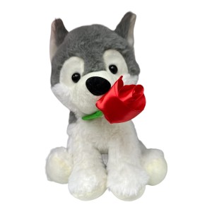 CACHORRO PELUCIA C/FLOR REF.9037