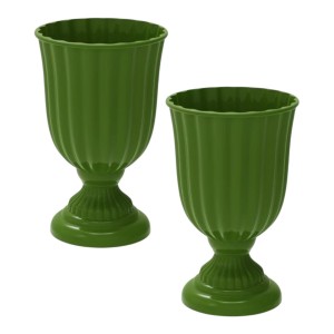 KIT 2 VASO DUBAI VERDE OLIVA